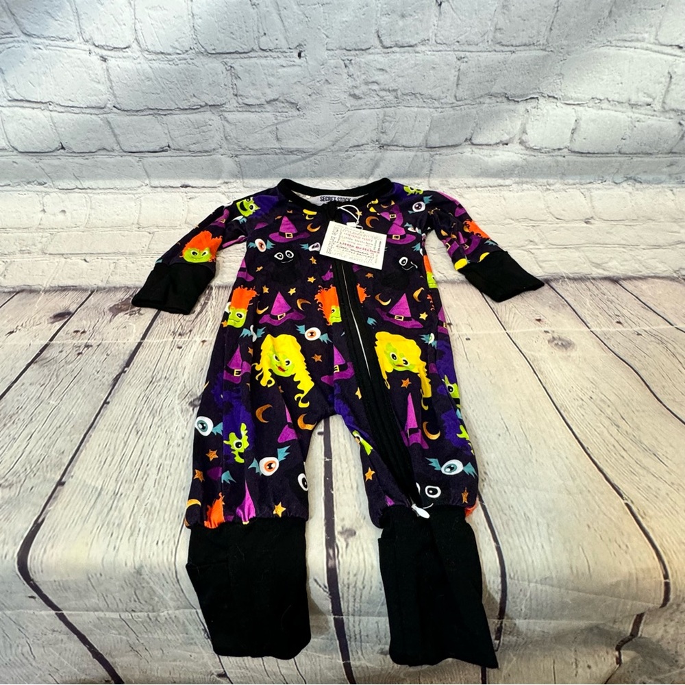 Secret Stock Reserve Halloween Newborn Bamboo Zippie
